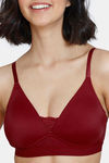 Zivame Beautiful Basics Padded Non Wired 3/4Th Coverage T-Shirt Bra - Sundried Tomato — thumbnail 7